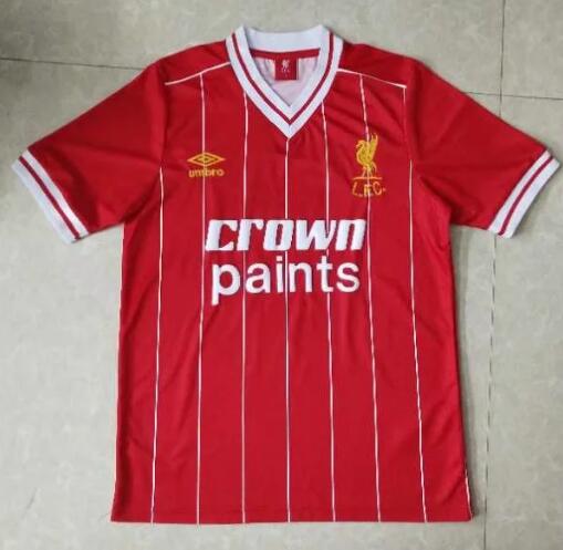 1981-84 Liverpool Retro Home Kit Soccer Jersey